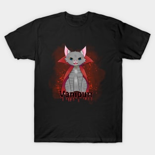 Kawaii Vampire Cat T-Shirt